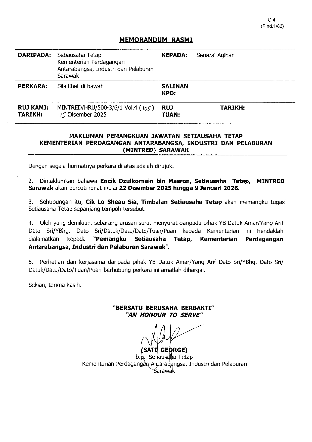 Pemangkuan Dis to Jan